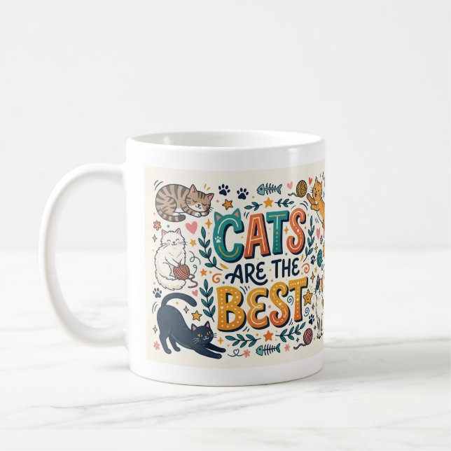 Katter är det bästa kaffemugg (Vänster)