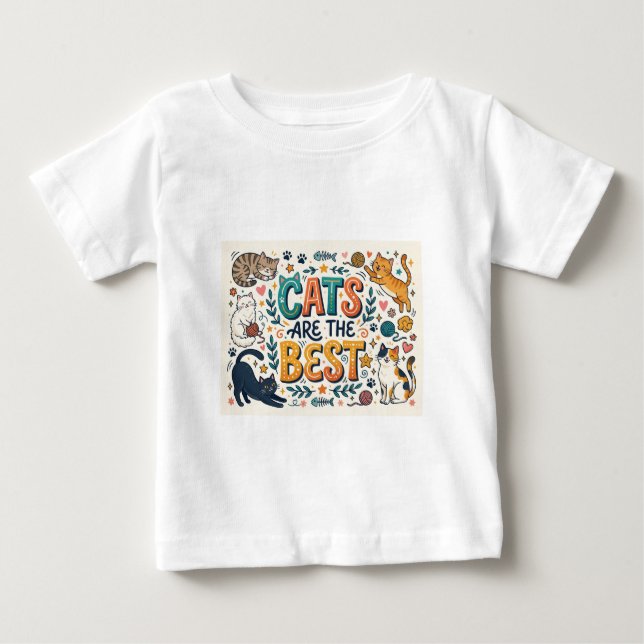 Katter är det bästa t shirt (Framsida)