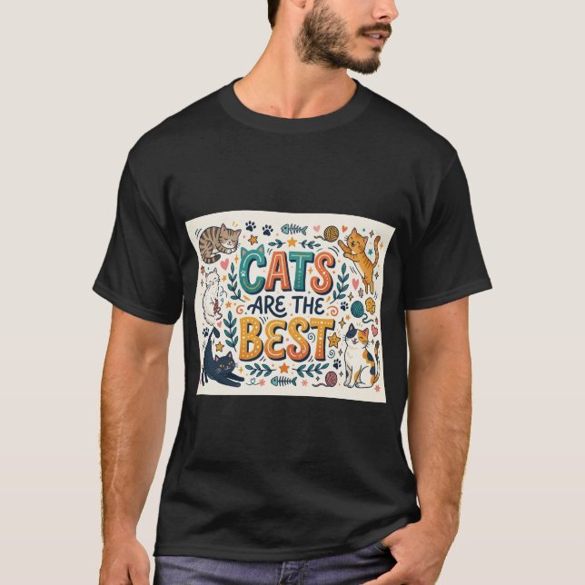 Katter är det bästa t shirt (Framsida)