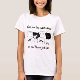 Katter är det lika klottret för den t shirt