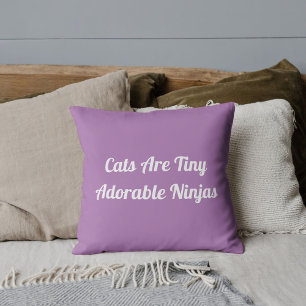 Katter är en dålig Ninjas Personlig Lavender Kudde