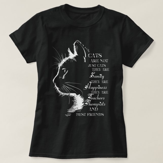 Katter är inte bara katter, de är sanna de har t shirt (Design framsida)
