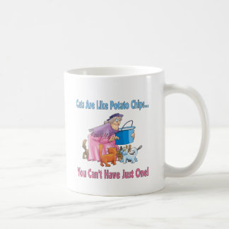 Katter är lika potatischiper kaffemugg