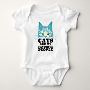 Katter är min favorit Sarksatisk Citat med turkos T Shirt