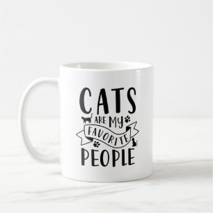 Katter är mina favoriter kaffemugg