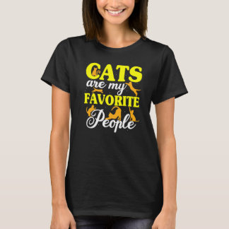 Katter är mina favoritpersoner Katt Kattmamma Husd T Shirt