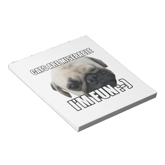 KATTER ÄR MISERBARA JAG ÄR ROLIGT:-) MEM ANTECKNINGSBLOCK (Vinklad)