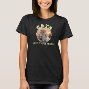 katter är mitt själsddjur t shirt