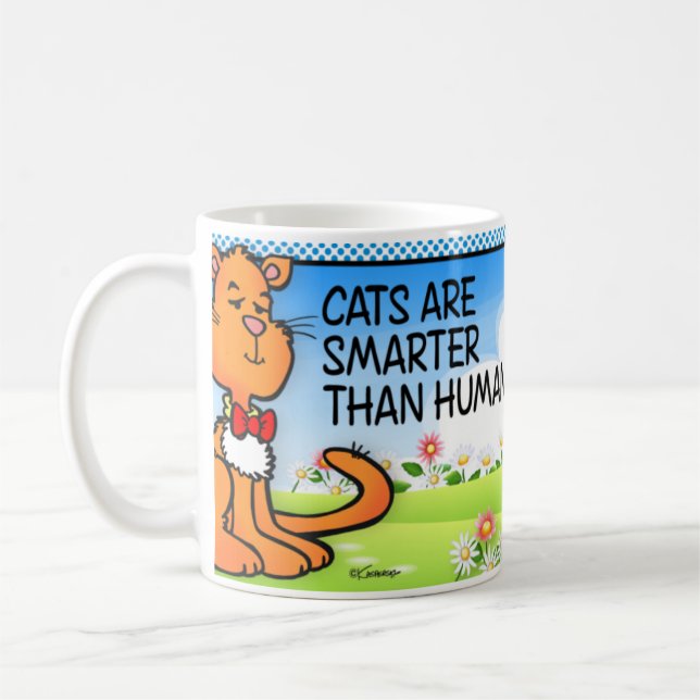 Katter Är Smartare Kaffemugg (Vänster)