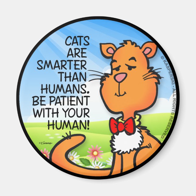 Katter är smartare magnet (Framsidan)