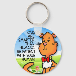 Katter är smartare nyckelring