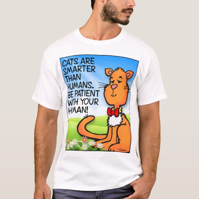 Katter Är Smartare Tee Shirt (Framsida)