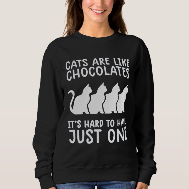 katter är som choklad   katt  Kitty T Shirt (Framsida)