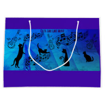 Katter är som musik: Notlinjer och gitarrer teal