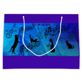 Katter är som musik: Notlinjer och gitarrer teal