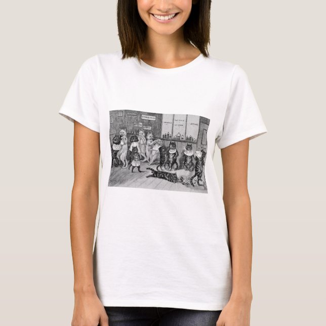 Katter av Barber, Louis Wain Tee Shirt (Framsida)