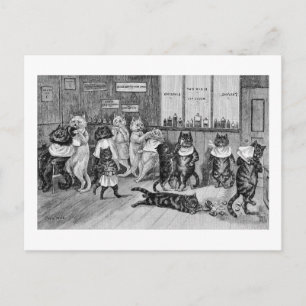 Katter av Barber, Louis Wain Vykort