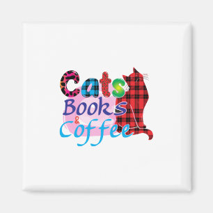 Katter av Bokar Cat Coffee_2 Magnet