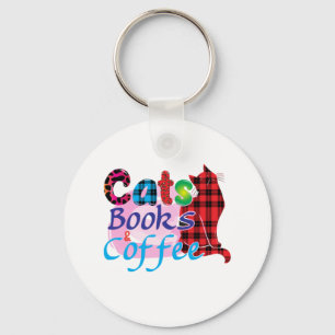 Katter av Bokar Cat Coffee_2 Nyckelring