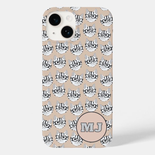 Katter av Cadstudios 2.0 - Beige iPhone/iPad-fodra (Baksida)