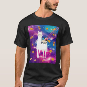Katter av laserÖga i spaltlaxbeläggning (Llama C T Shirt