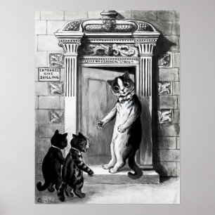 Katter av Louis Wain Poster