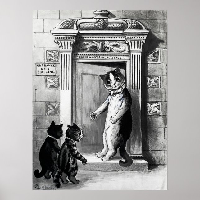 Katter av Louis Wain Poster (Framsidan)
