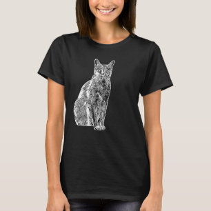 Katter av matta (animalt motif) Skriv ut katter av T Shirt