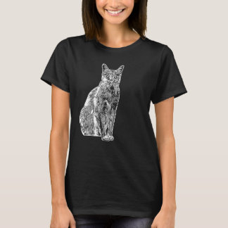 Katter av matta (animalt motif) Skriv ut katter av T Shirt