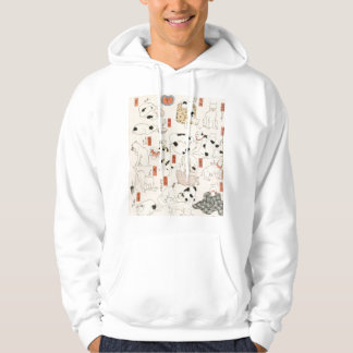 Katter av Utagawa Kuniyoshi Hoodie
