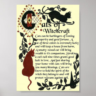 Katter av Witchcraftaffischen Poster