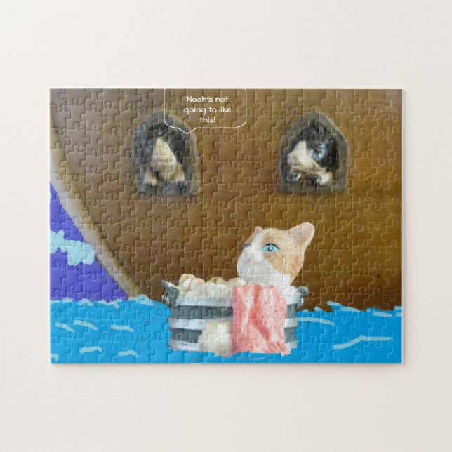 Katter, badar alltid. pussel (Horisontell)