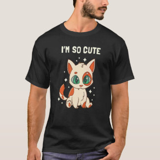Katter Barn Gröna Ögon Söt Kattunge Premium T Shirt