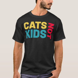 katter, barn, konstig kattvän t shirt