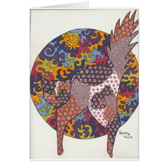 Katter - Califlower Hälsningskort (Framsidan)