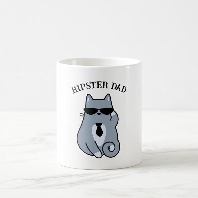 Katter - Cat Lover Cat Pappa Personlig Kaffemugg (Center)