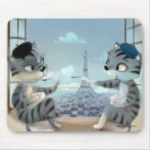 Katter & Eiffeltornet – Paris Musmatta