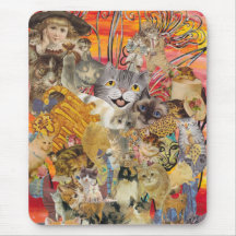 Katter en överflödmousepad