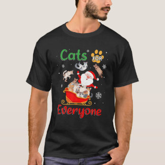 Katter för alla julklappar i Jultomten T Shirt