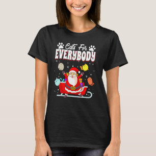 Katter För Alla Katt Jul Pyjamas Santa Ful T Shirt