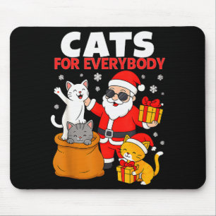 Katter För Alla Rolig Jul Katt Xmas Tomte Musmatta
