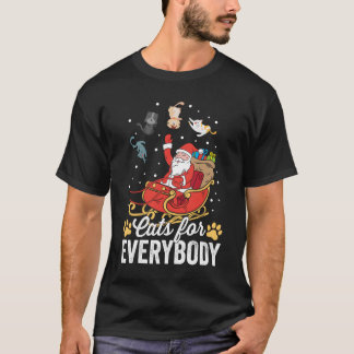 Katter För Alla Santa Kitties Glad T Shirt