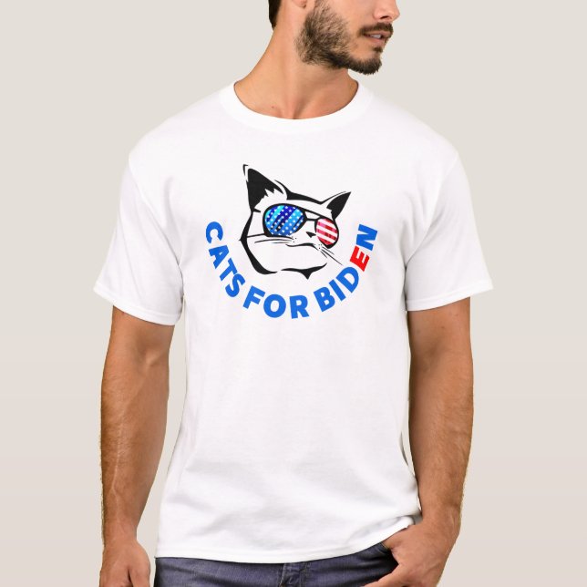 Katter för Biden, joe biden T Shirt (Framsida)