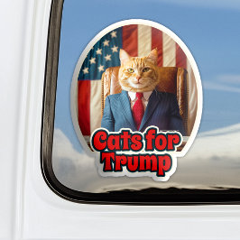 Katter för Donald Trump 2024 Decal Bumper Klistermärken