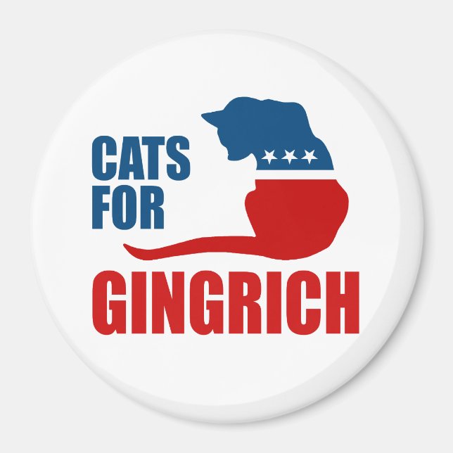 KATTER FÖR GINGRICH MAGNET (Framsidan)