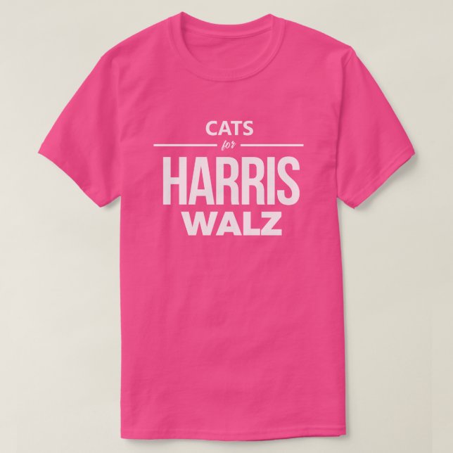 Katter för Harris Walz T Shirt (Design framsida)