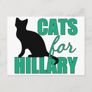 Katter för Hillary Vykort