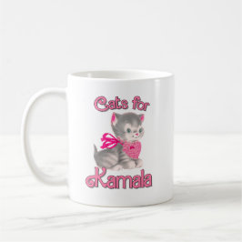 Katter för Kamala Kaffemugg
