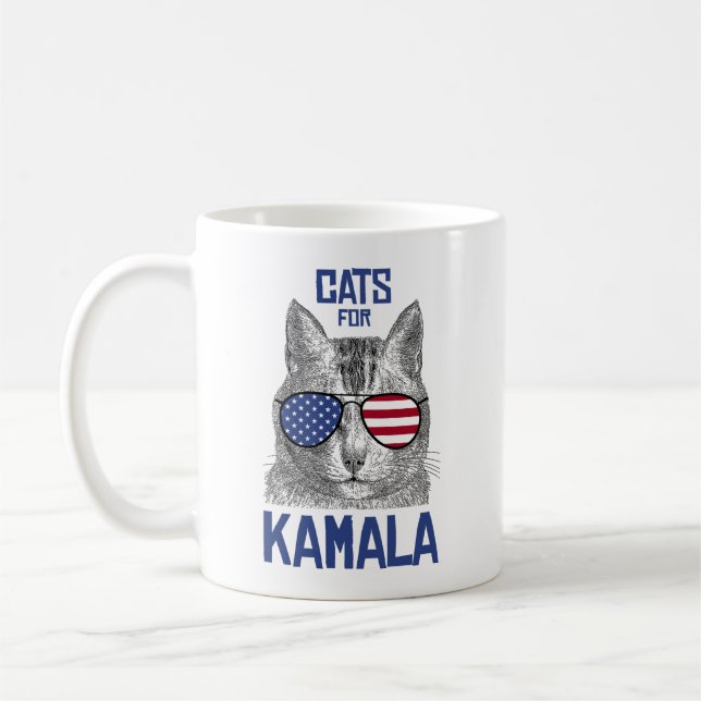 Katter för Kamala Kaffemugg (Vänster)
