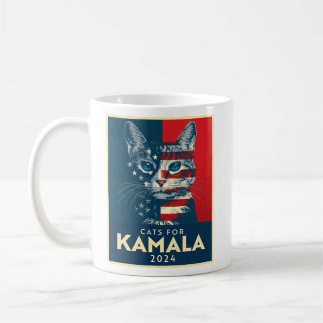 Katter för Kamala Kaffemugg (Vänster)